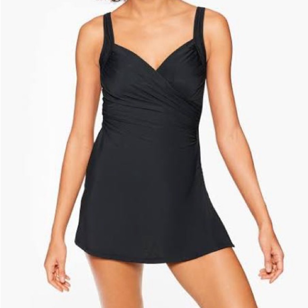 Miraclesuit Black One-Piece Swimdress